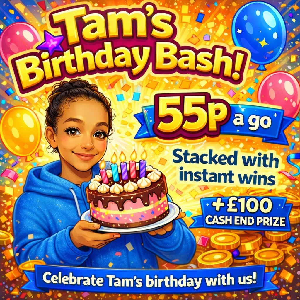 Tam's Birthday Bash! £3500+ PRIZE POOL! featured image