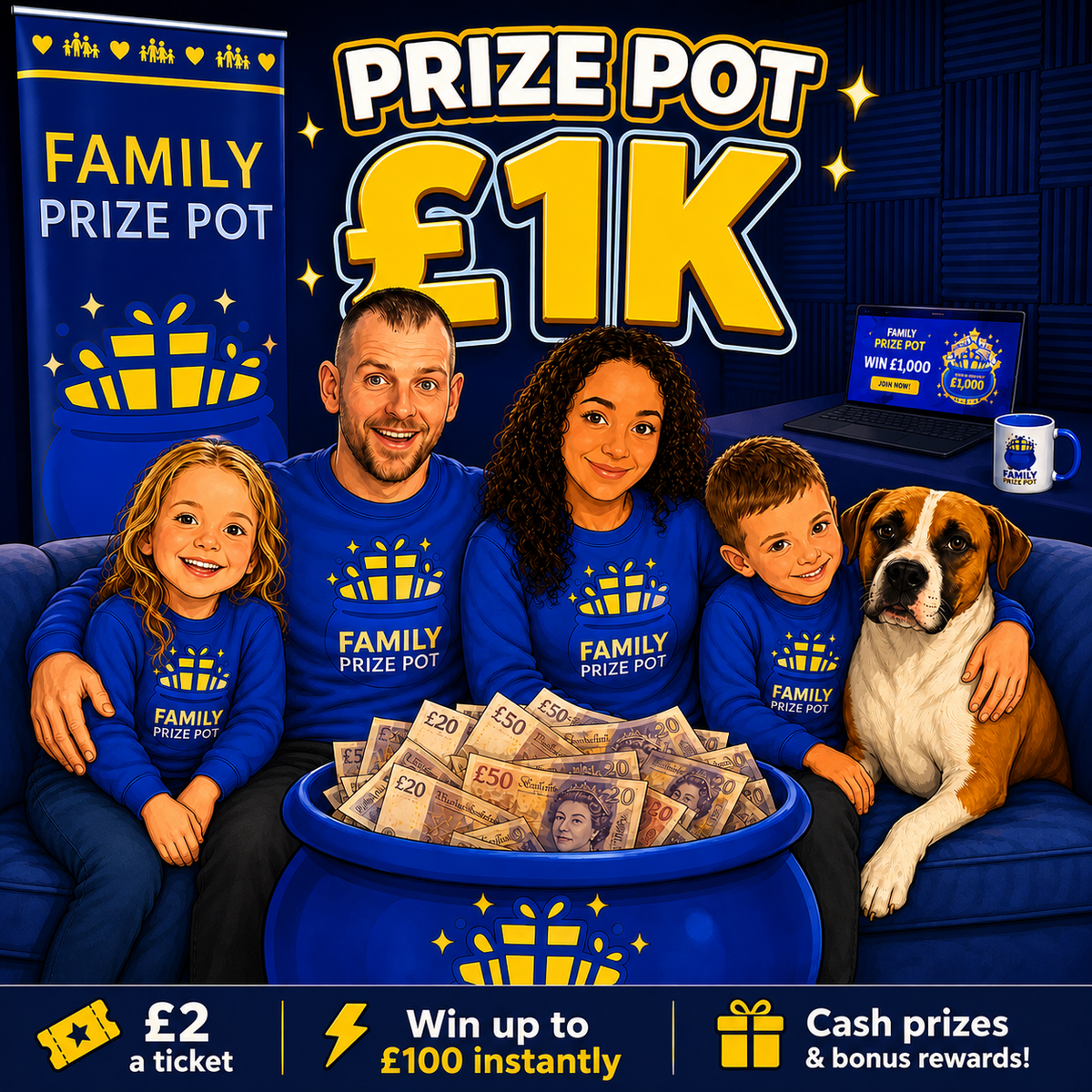 PRIZE POT £1K! £1000 end prize + £1K INSTANTS POOL! featured image
