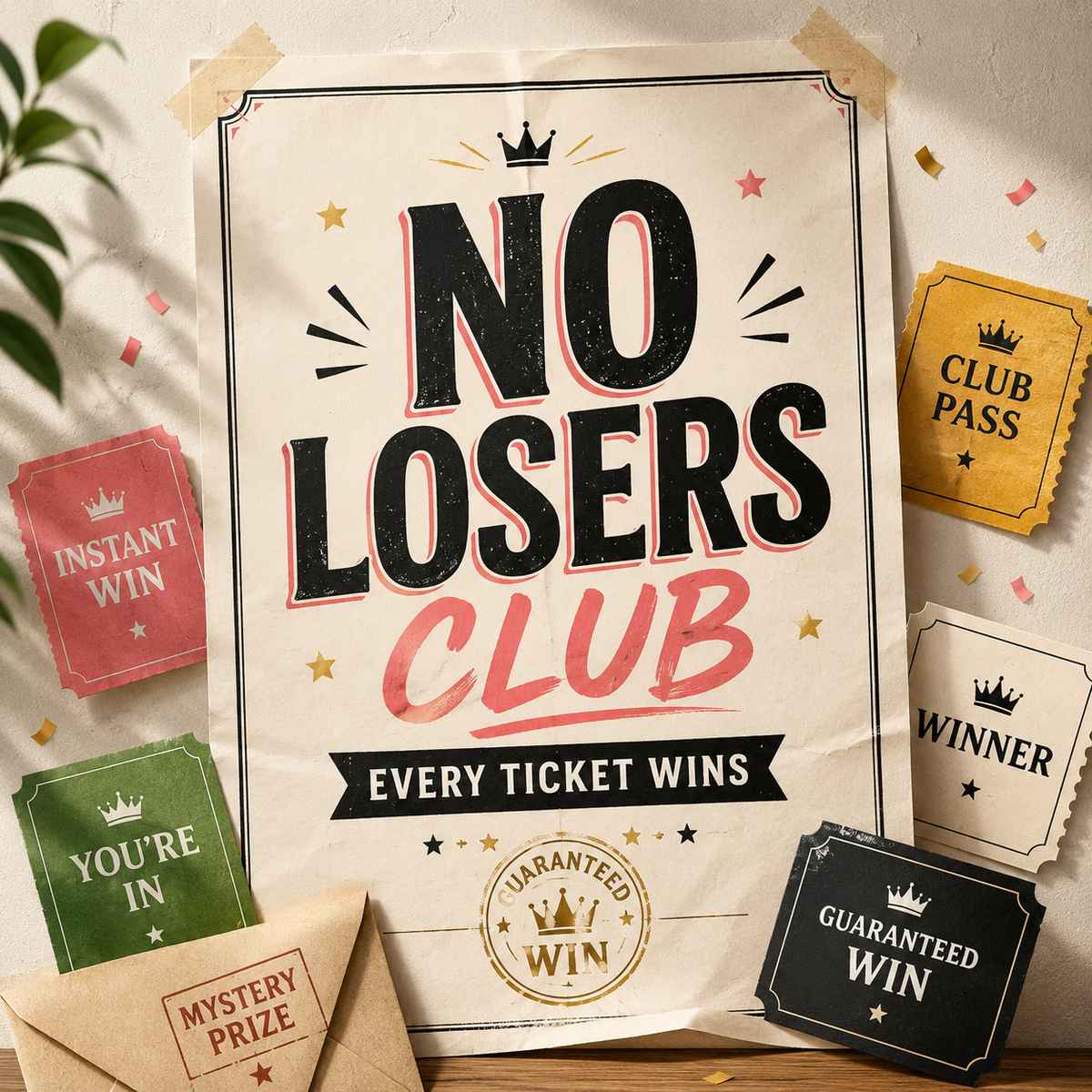 No Losers Club! Every Ticket Wins featured image