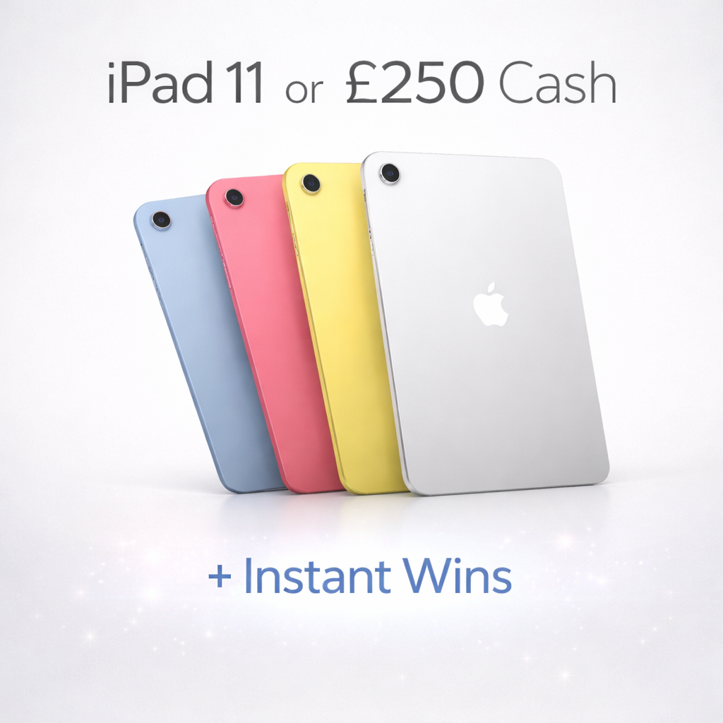 iPad 11 OR £250 cash PLUS instant wins! featured image