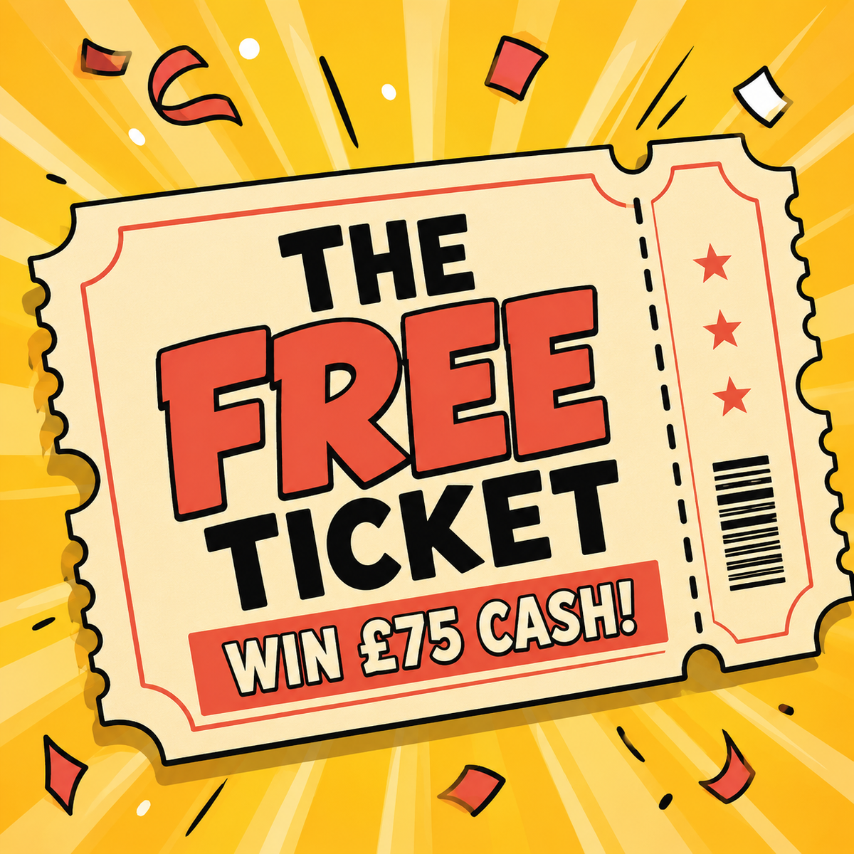 The Free Ticket - WIN £75 Cash featured image
