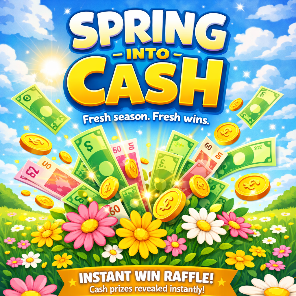 Spring Into Cash - Win £100 - 1p A TICKET! featured image