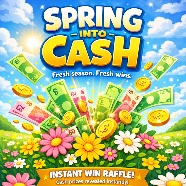 Spring Into Cash - Win £100 - 1p A TICKET! featured image