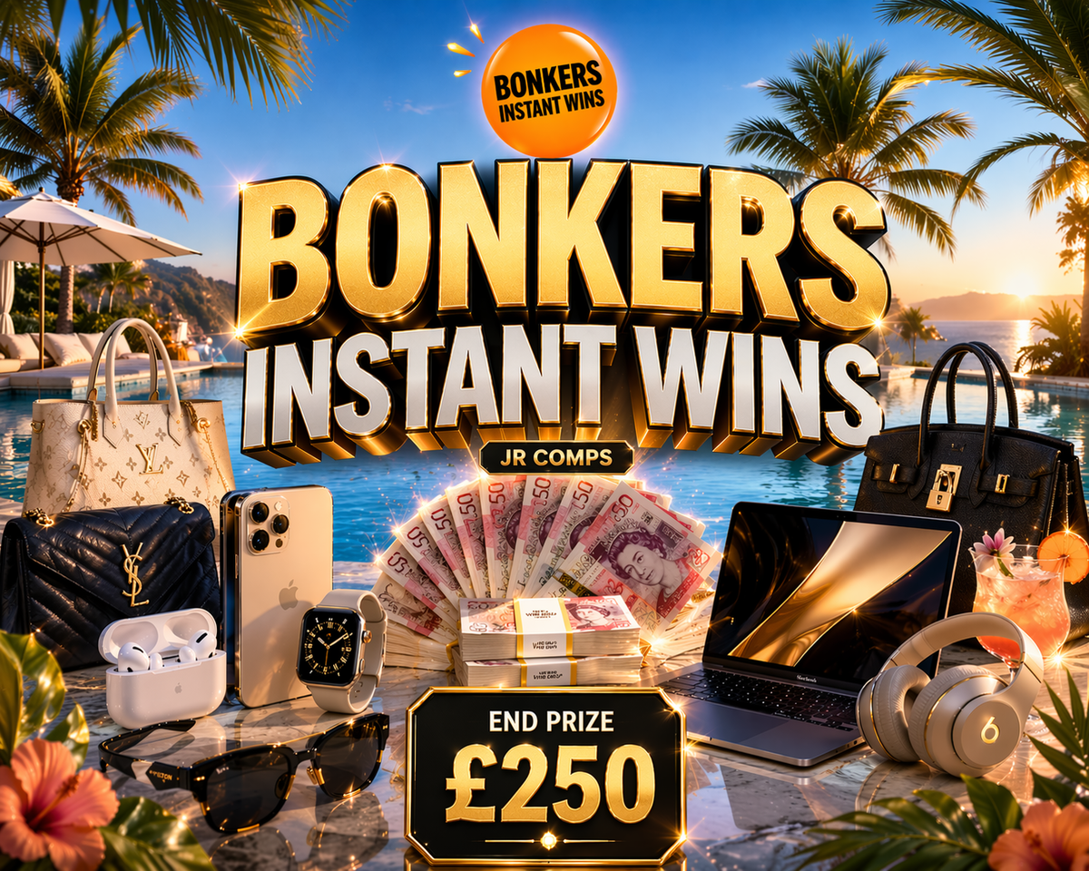 Bonkers Instant Wins £250 END PRIZE