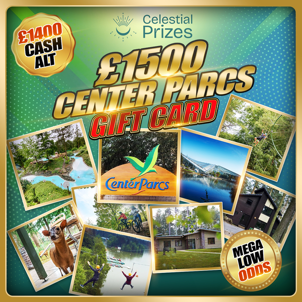 Center Parcs £1500 Gift Card featured image