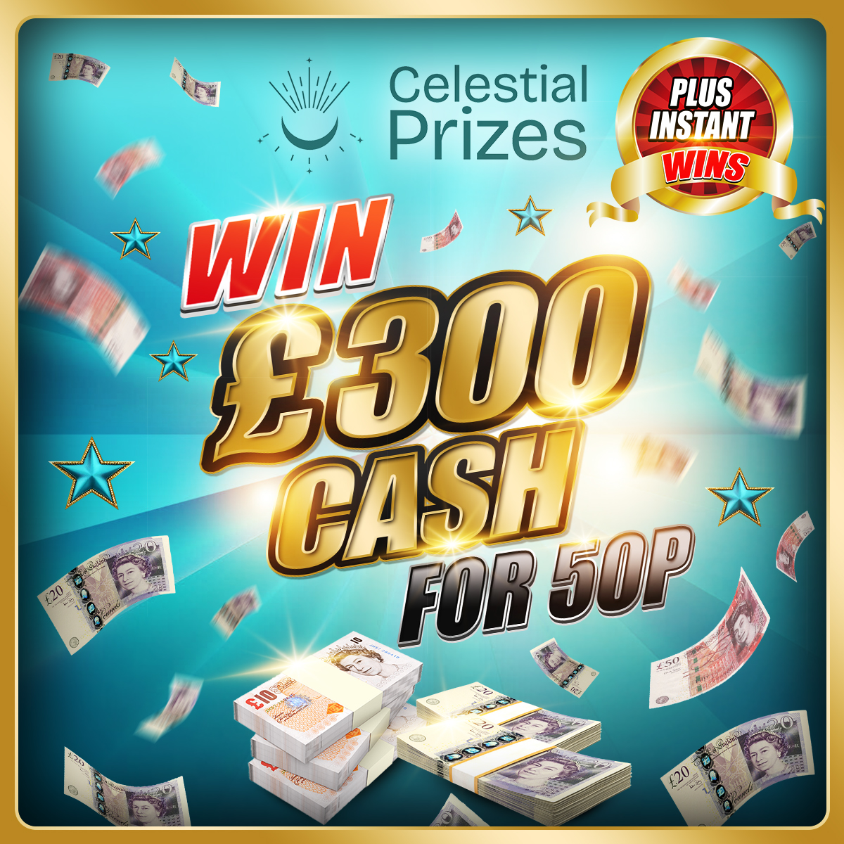 Win £300 cash for 50p plus instant wins featured image
