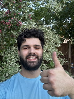 Winner Marcus Georgiou, Wooodford Green background
