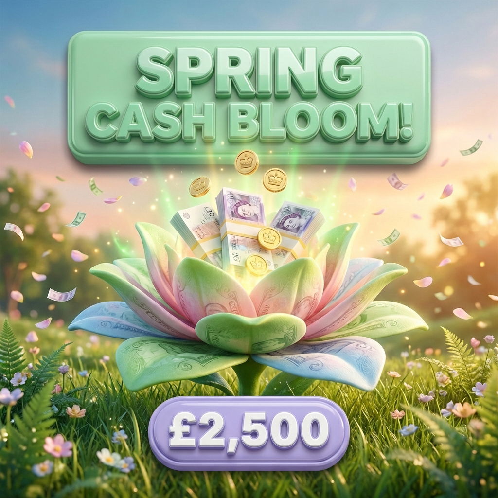 SPRING CASH BLOOM! £2,500 IN INSTANT WINS! (1 IN 10 TICKETS WIN) featured image