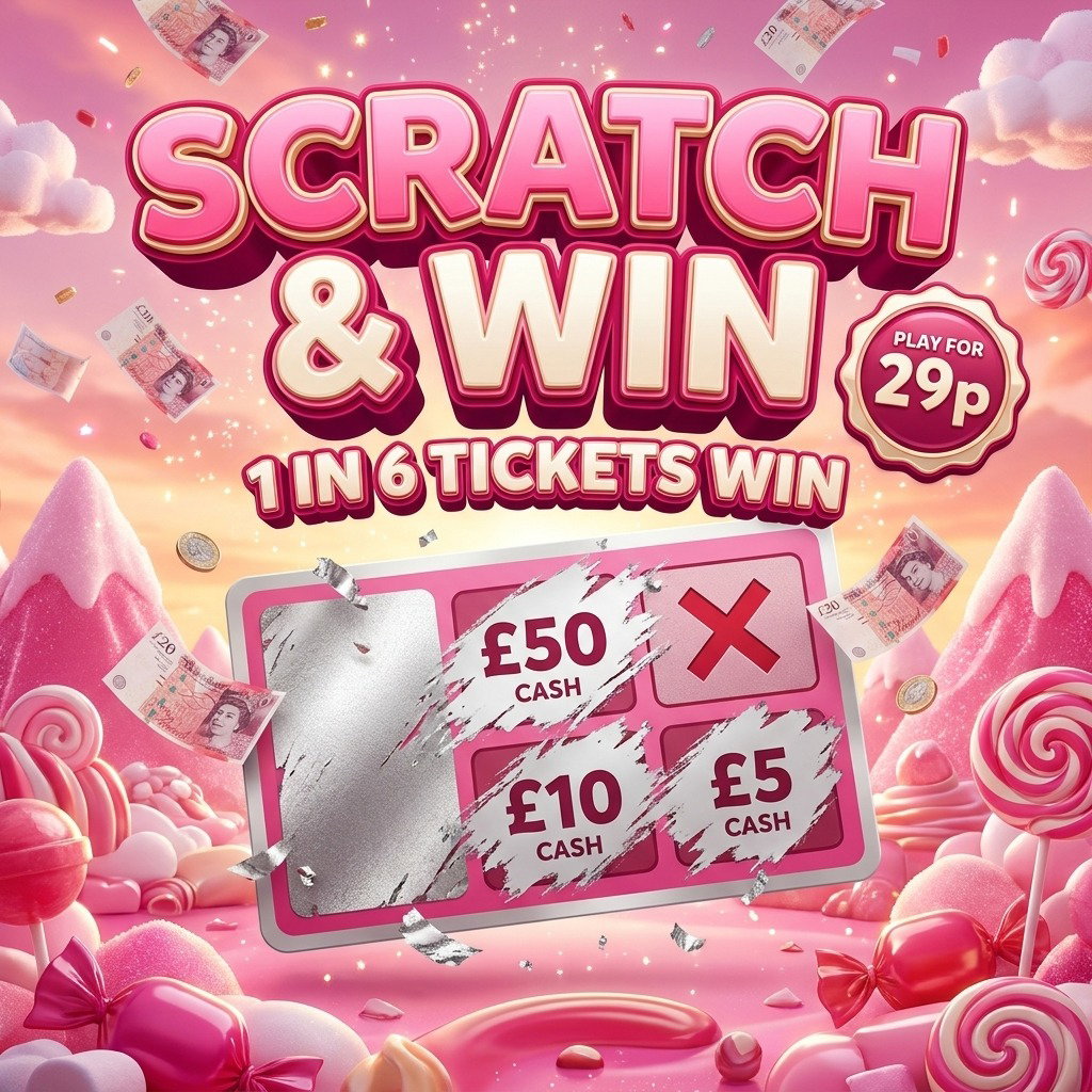 SCRATCH & WIN! UP TO £50 INSTANTLY! featured image
