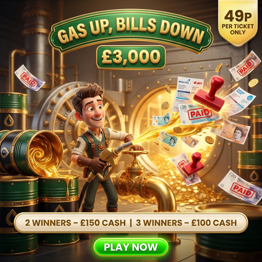 GAS UP, BILLS DOWN! £3,000 IN INSTANT WINS! featured image
